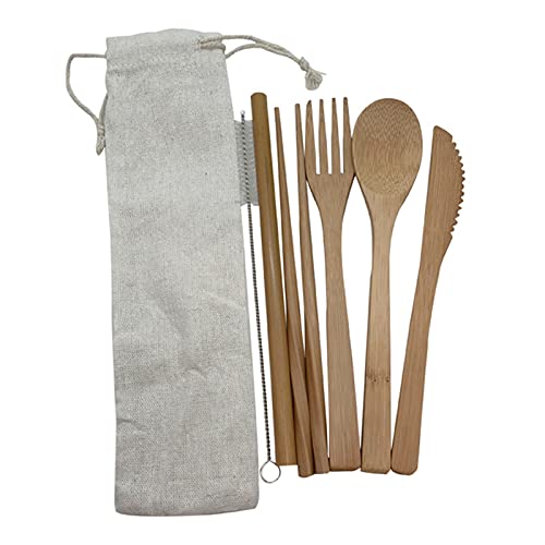 Couverts de bambou pour manger proprement en camping et rando - 6
