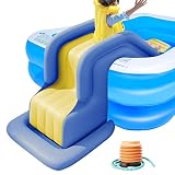 Tobogán De Agua Inflable Para Niños,Tobogán De Piscina,Tobogán De Agua Para Centro De Juegos De Juguete Al Aire Libre,Tobogán De Piscina Antivuelco...