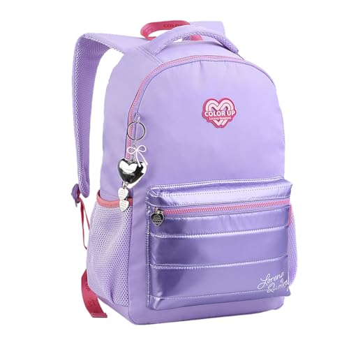 Mochila Feminina Costa ColorUp Chaveiro Menina Juvenil Adult (Lilás)