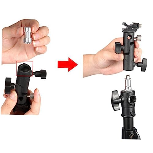 Soporte para flash de zapata y paraguas DOITOOL compatible con cámaras y estudio, pack de 2 5