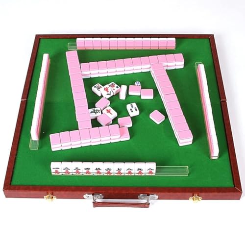 Mini Set de Mahjong Chino de Viaje con 144 Fichas y Accesorios miniatura 1