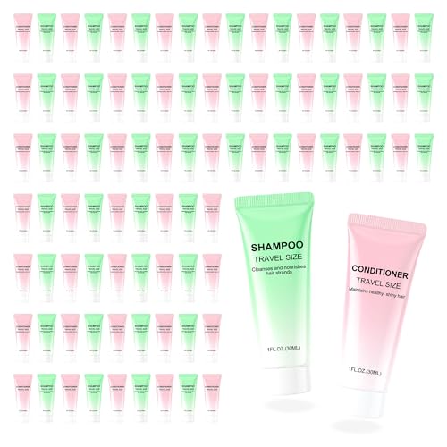 Kocpudu Travel Shampoo And Conditioner Bulk, 30ml Travel Size (50-PACK)