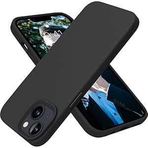 OTOFLY Designed for iPhone 13 Phone Case, Silicone Shockproof Slim Thin Phone Case for iPhone 13 6.1 inch (Black)
