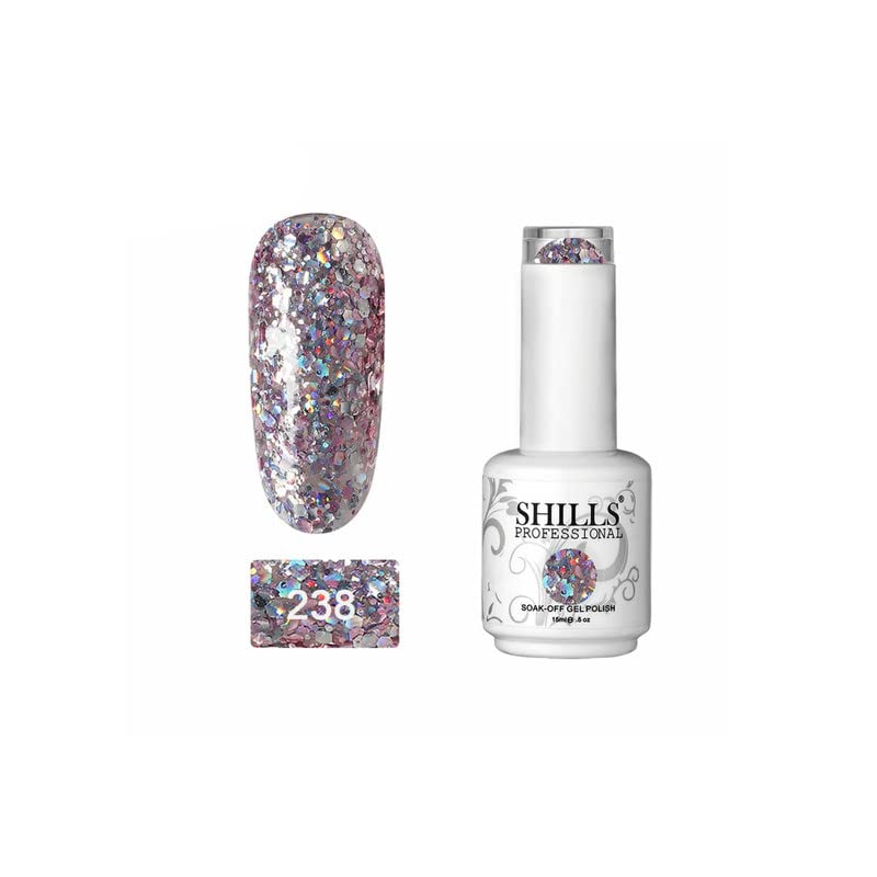 Image of Shills Professional Uv /Led Soak Off Gel Polish (Gel Nail Polish) Glossy Finish Nail Polish Color Shade 238, 15 Ml