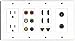 RiteAV - (4 Gang) 15A Outlet 4 HDMI 2 Cat6 Component Composite 3.5mm Toslink Wall Plate