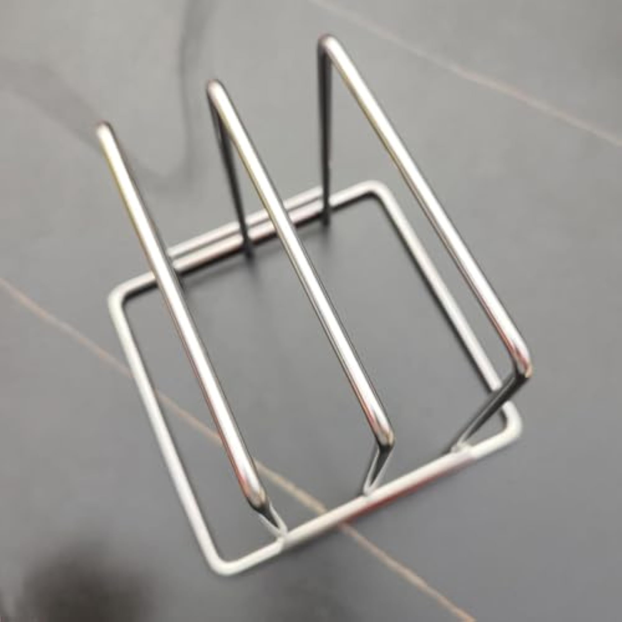 Stainless Cutting Board Rack with 2 Slots for Kitchen