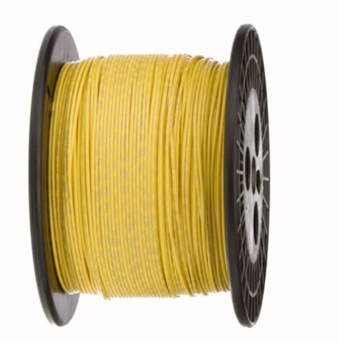 1 Pcs 1000 ft Yellow Solid Hook Up Wire 20 AWG Gauge 300 Volts 0.0320