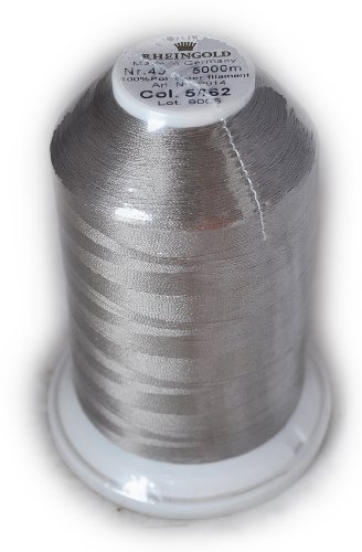 Hilo de poliéster Rheingold No. 40, color beige claro (Pale Tan), cono comercial, 5500 yardas / 5000 metros miniatura 1