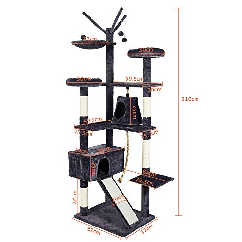 Meerveil Tiragraffi Albero per Gatti XXL Gatti