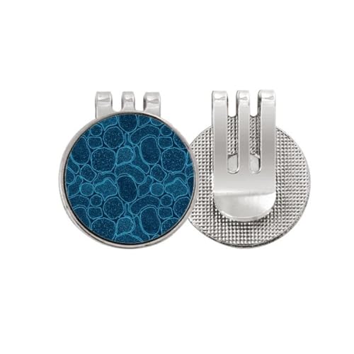 Marqueur de balle de golf bleu cellule microscope anti perte clip aimant
