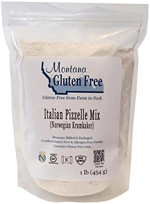 Montana Gluten Free Pizzelle/Krumkake Mix, 1 Pound