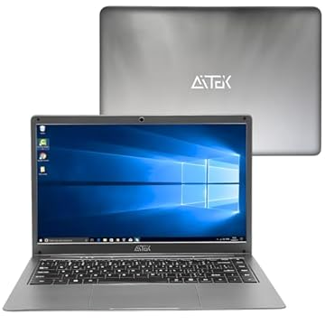 Notebook 14" HD Compacto Slim, 6GB RAM DDR4/SSD 256GB, Windows 10 Pro com Wi-Fi Dual Band, para Trabalho Home Office Estudo, Cinza