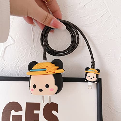 Funda para cargador 20W Apple de ratón 3D y protector de cable 7