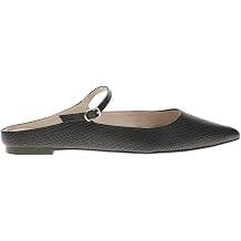 Vida Mule in Black Snake Leather
