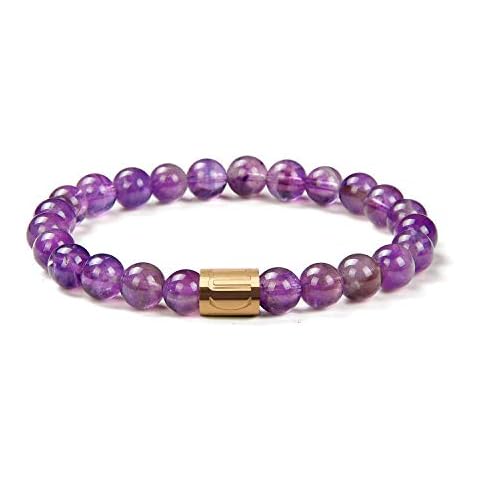 Morchic Amethyst Quartz Crystal Gem Bracelet Cover