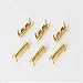 Davitu 100pcs Gold U-shaped Brass Buckle Terminal Docking Connector Line Pressing Button Easy to use and carry