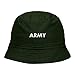 Mens Bucket Hat Army Embroidered Washed Cotton Classic Bucket Hat