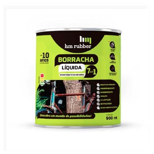 Borracha Líquida Preto Hm Rubber 900ml Lata Direto Na Ferrugem