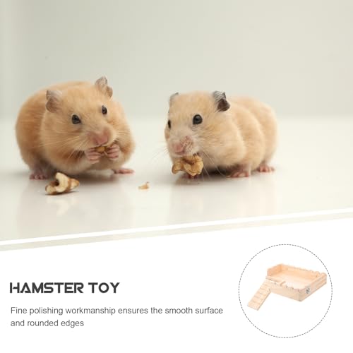 Plateforme d'échelle pour hamster en bois de qualité supérieure - 4