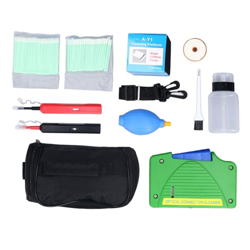 Kit de limpiador de conectores de fibra óptica para SC, FC, ST y LC con más de 800 limpiezas