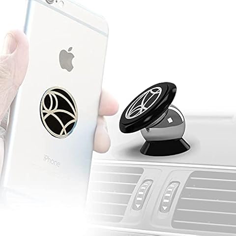Tech MD 360° Rotation Car Phone Holder 100% Universal Magnetic Dashboard Mount Kit Vehicles & Phones 2 Discs & Plate Cover