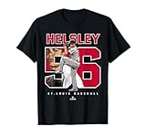 Number and Portrait Ryan Helsley St Louis MLBPA T-Shirt