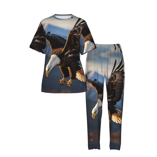 Pijama de mujer con diseño de águila confeccionado para noches confortables de alta calidad 4