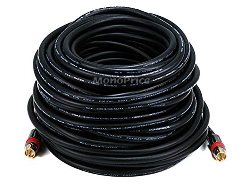 Cable coaxial audio RCA Monoprice soluciona la pérdida de señal de audio a 75 pies con CL2