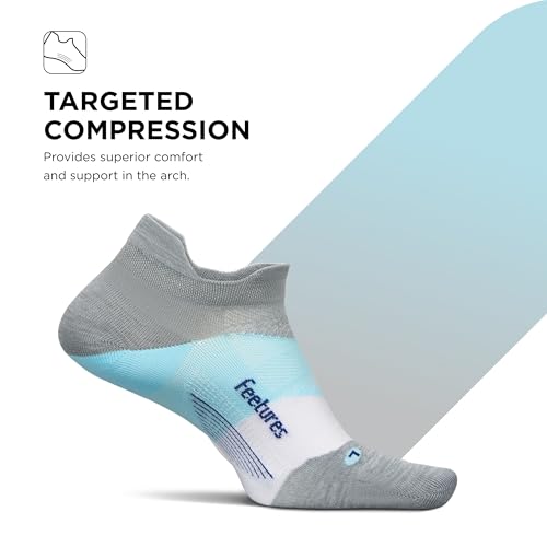 Image of Feetures Elite Light Cushion Mini Crew Sock - Sport Sock with Targeted Compression