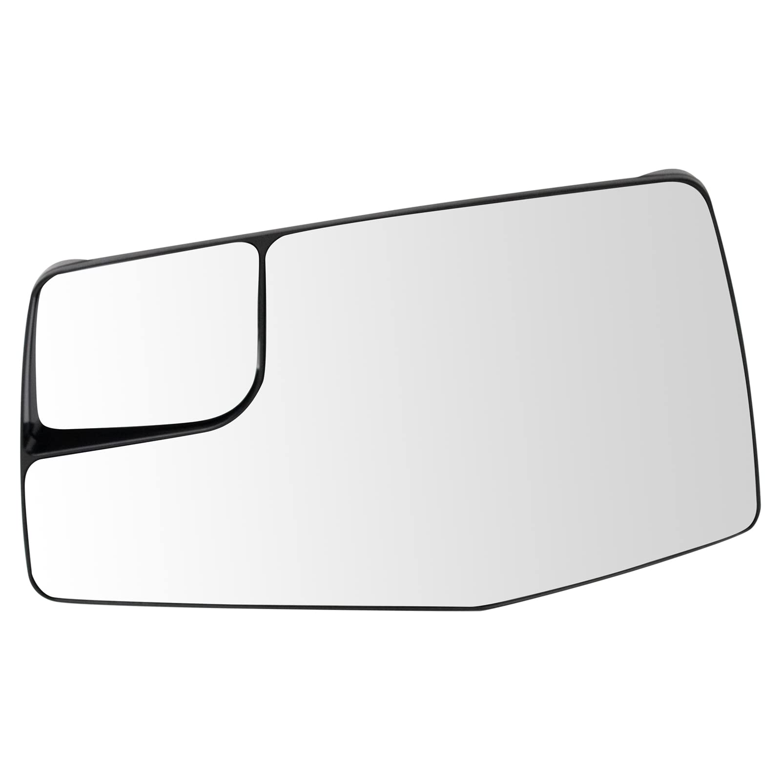 TRQ Left Mirror Glass Compatible with 2019-2021 Chevrolet Silverado 1500 GMC Sierra 1500