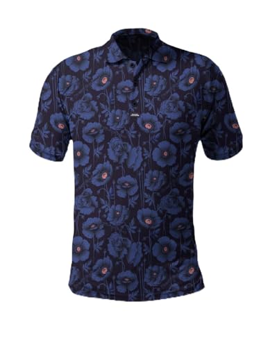 Savage Tacticians Men's Polo Shirts - Performance Active Wear, Moisture-Wicking, UV Protection Golf & Casual Wear