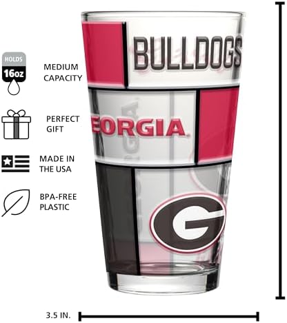Logo Brands NCAA Pint Glass - Thumbnail 3