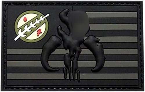 USA Flag Mytho. Skull Patch (3D-PVC Rubber-MTB1)