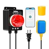 Smart WiFi Sump Pump Alarm, Briidea Indoor/Outdoor High Water Level Alarm, Supports APP Remote Monitoring, Equipped with 110dB Buzzer and LED Indicator, Ideal for Basements and Septic Sump Pump