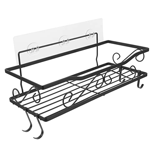 シェルフ 棚収納ラック シャワーラック シャワー用ンプーホルダー ンプーホルダー シンクの棚 吊り棚 金属製の棚 壁用 棚 自宅保管 炭素鋼