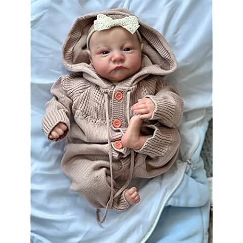 Zero pam Reborn Baby Dolls Girls 45CM Realistic Newborn Babies Silicone Baby Doll That Look Real Lifelike Preemie Baby Dolls Soft Baby Toys for Girls Cover