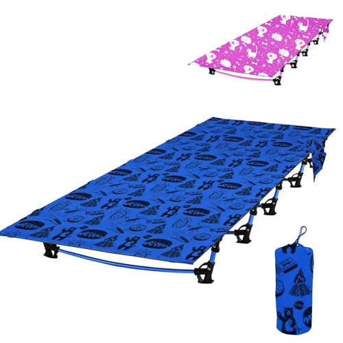 Kids Camping Cot and Toddler Travel Bed | Lightweight and Compact Cots for Sleeping | 5’9” x...