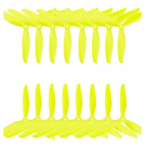 16 個 7 インチプロペラ 8 時計回り 8 反時計回り 互換性のある RC ドローン FPV レーシング Quadcopter DIY パーツ 7040(YELLOW)