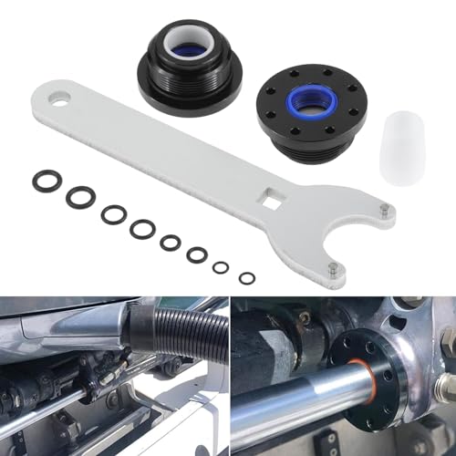 HZ-MONSTAR HC5345 Seal Kit, HS5157 Front Mount Hydraulic Steering Cylinder Seal Kit with Pin Wrench & O-Rings, Compatible With HC5340 HC5341 HC5342 HC5343 HC5344 HC5346 HC5347 HC5348 HC5358 HC5365