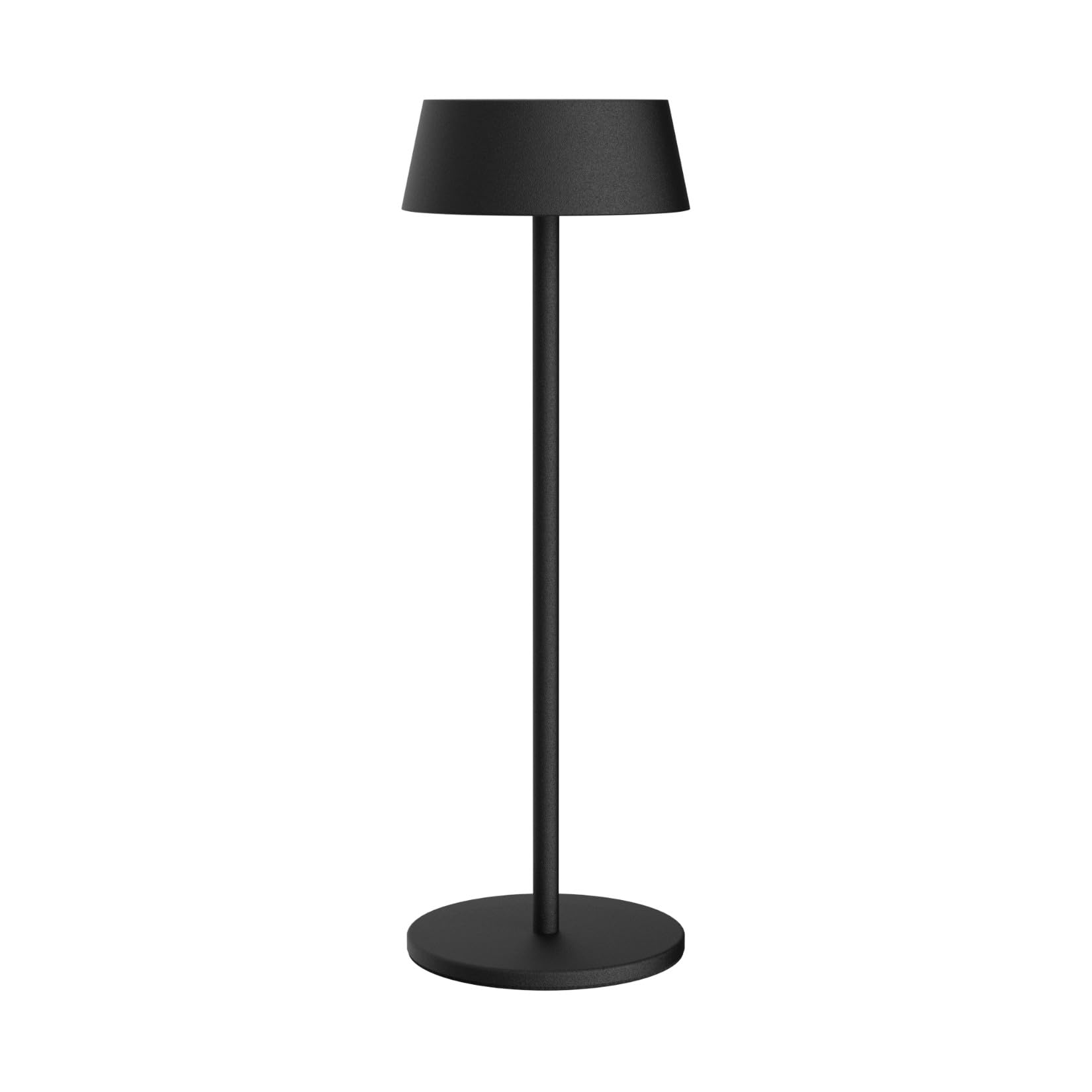 K-Bright Lampada da tavolo, Lampada Notte 3000K, Protezione IP54 Lampada Led Ricaricabile senza fili, Adatto A Cena, Lettura, Camera, Giardino E Tanto In Piu (Nero)
