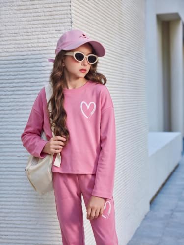 Image of Arshiner Girls 2 Piece Outfits Kids Trendy Tie Dye Sweatsuits Sets