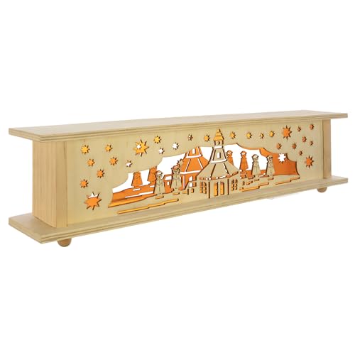 NIPACH Holzpodest mit 10 LED warm weiß