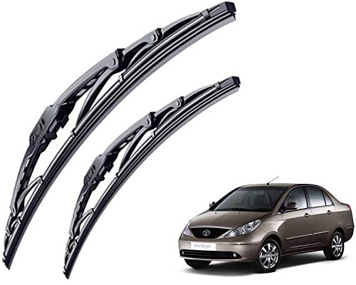 Image of WolkomHome High Performance OE Car Wiper Blade Replacement set of 2 Pc Right 24 inch Left 16 inch for Tata Indigo