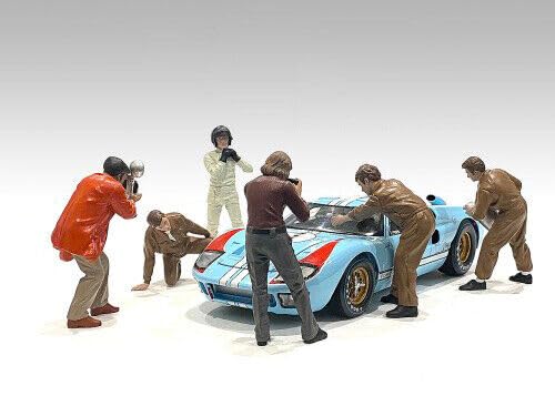 Set de 6 Figuras Race Day 1 para Modelos 1/18 miniatura 1