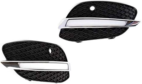 Driver and Passenger Side LED Daytime Running Light, Xtreme Super Bright Fog Lamp with LED Bulbs Replacement for Benz X253 GLC SUV 2015-2018, 1 Pair Left & Right White DRL