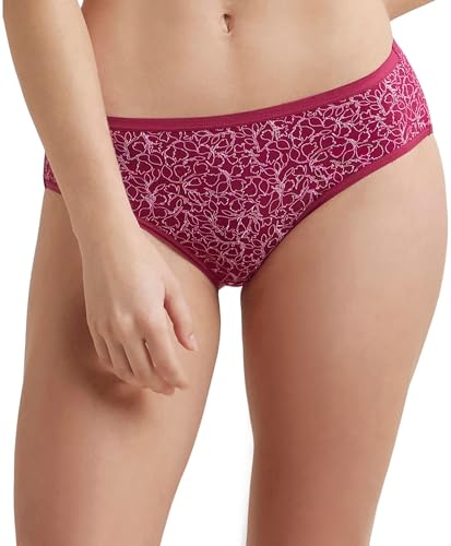 Image of Jockey 1807 Women's High Coverage Micro Modal Elastane Stretch Mid Waist Hipster with Ultrasoft Exposed Waistband