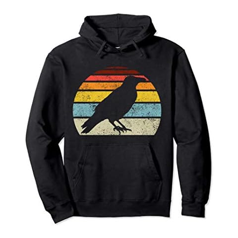 Sudadera con Capucha Cuervo Vintage Gótico Retro Cover