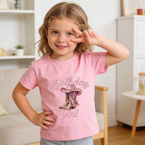 Image of Birthday Girl Shirt 2nd 3rd 4th 5th 6th 7th Girls Birthday T-Shirts Toddler Mermaid Unicorn Cotton Short Sleeve Tee Tops