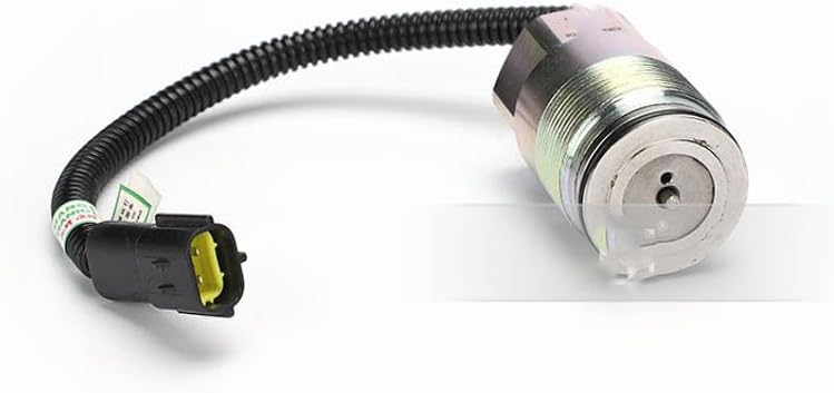 Solenoid Valve Black plug Hdnverys Fits for Sumitomo SH265 Excavator for Daewoo Excavator for DOOSAN Excavator for Mitsubishi K3V112DT Engine for KATO HD512 Excavator for HITACHI Excavator