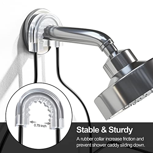 Sriwatana Shower Caddy Hanging Over Head, Bathroom Shower Organizer Shower Rack Holder With Hooks For Razors - Black #TOP3